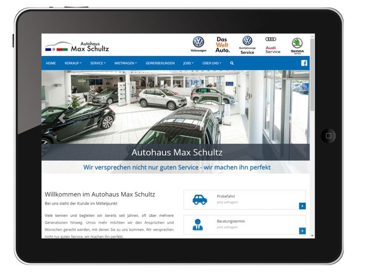 Autohaus Max Schultz Relaunch Webseite
