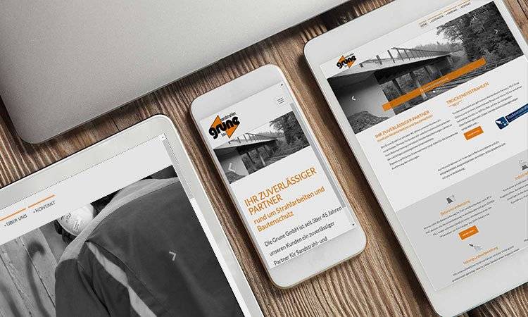 AS-DESIGN Referenz: Grune-Bautenschutz - Neue Webseite für Grune-Bautenschutz