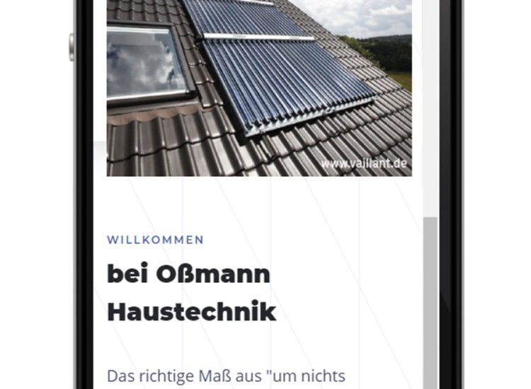 Webseite Oßmann GmbH